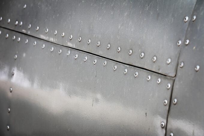 Rivets can be used instead of welding