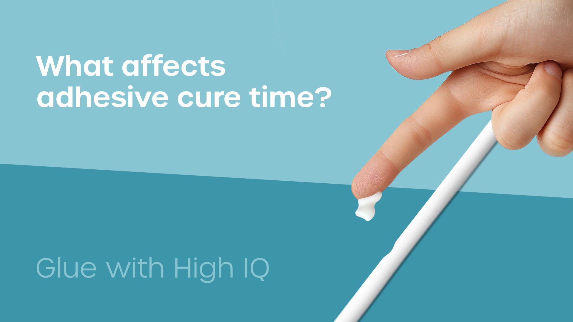 What affects adhesive cure time?