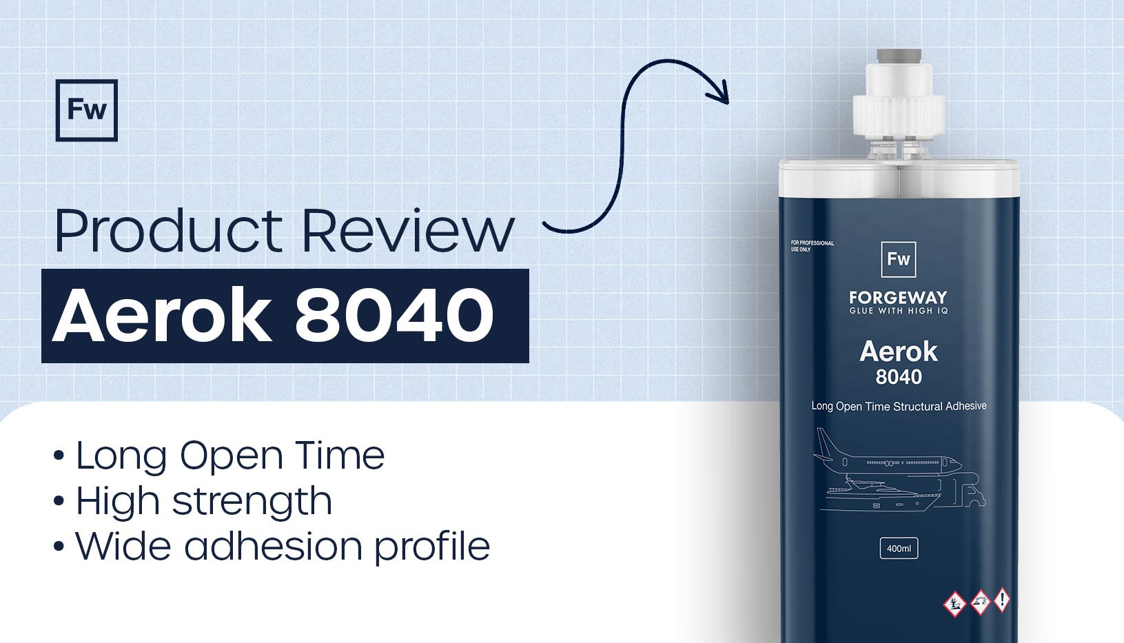 Aerok 8040 long open time structural epoxy adhesive