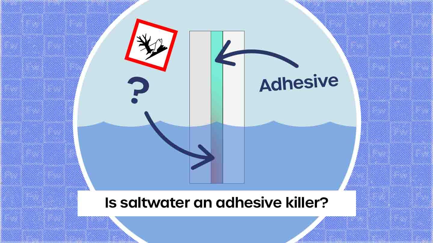 can saltwater damage an adhesive bonded joint?